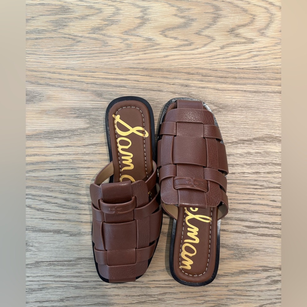 Sam Edelman Brown Dina Fischerman mule Sandals in size 6.5
